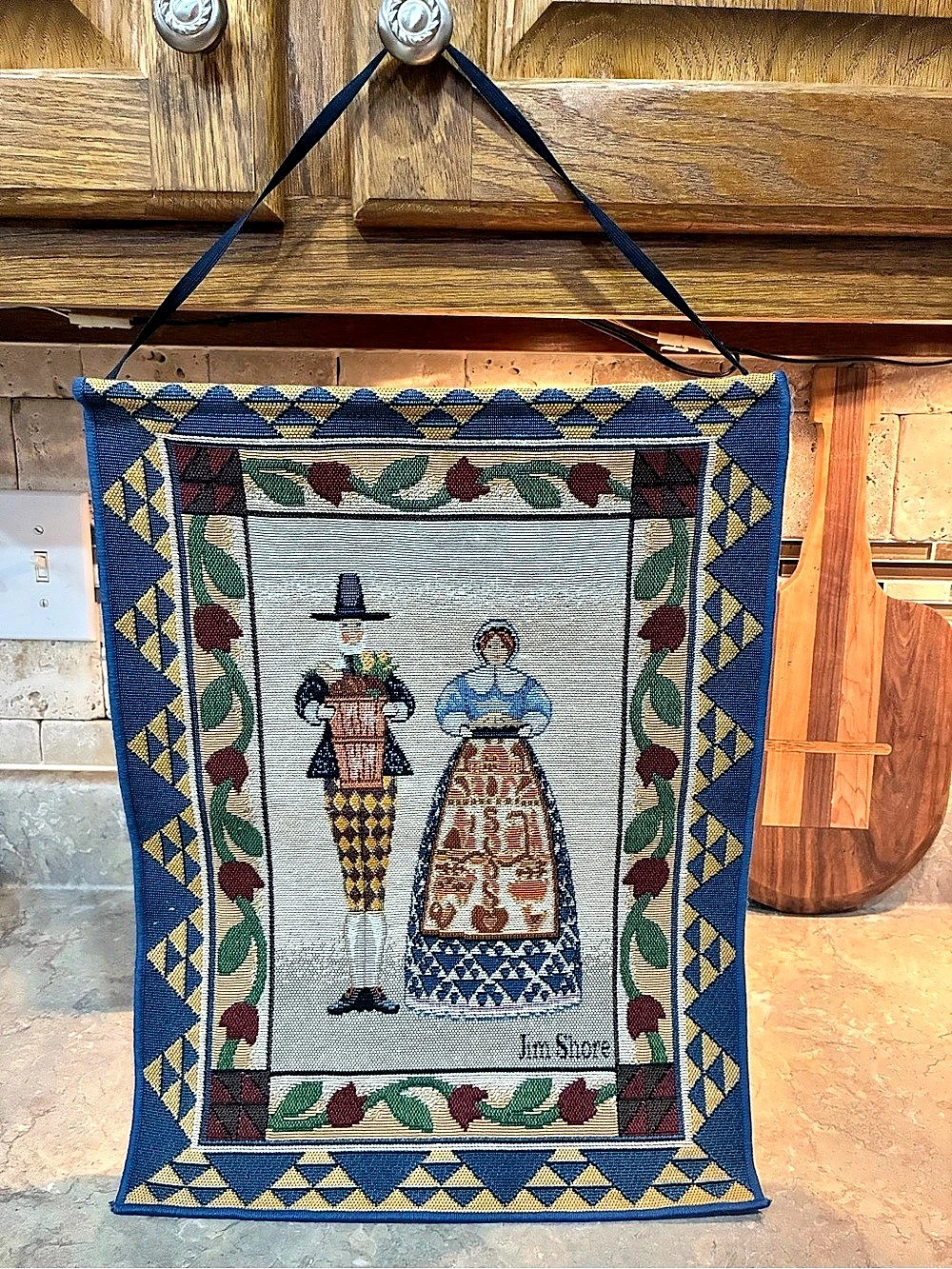 Jim Shore Egyptian Figures Woven Wall Hanging